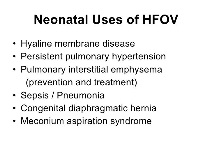 5 High Frequency Oscillatory Ventilation
