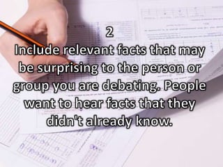 how to prepare for debates