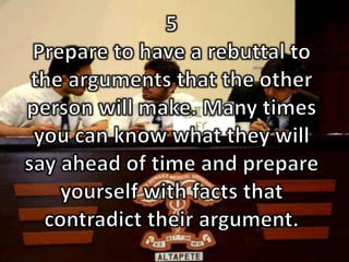 how to prepare for debates