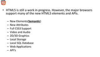 5. HTML5 | PPT