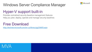 Hyper-V support built-in
Free Download
http://technet.microsoft.com/en-us/library/gg236605.aspx
 