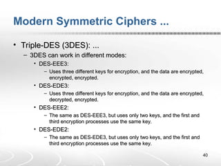(5)ICT3303 - Elementary Cryptography - Modern Symmetric Ciphers.ppt