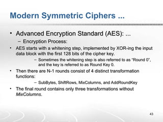 (5)ICT3303 - Elementary Cryptography - Modern Symmetric Ciphers.ppt