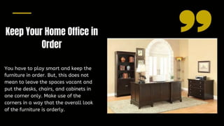 5 ideas to buy furniture for a cozy home office