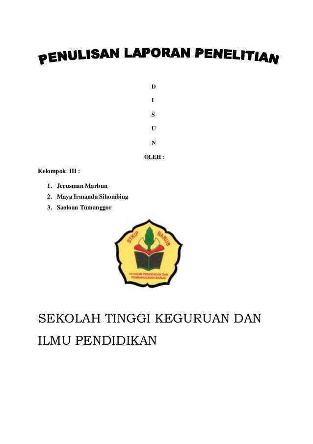 Contoh Makalah Laporan Penelitian Sejarah