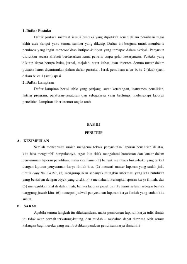 Contoh Saran Dalam Skripsi - Mosaicone