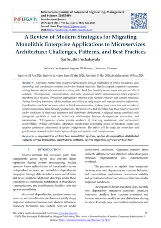 A Review of Modern Strategies for Migrating Monolithic Enterprise ...