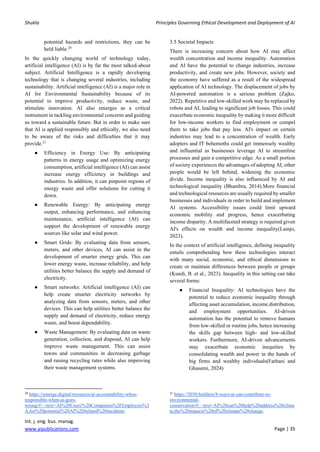 Principles Governing Ethical Development and Deployment of AI | PDF
