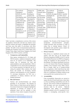 Principles Governing Ethical Development and Deployment of AI | PDF