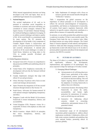 Principles Governing Ethical Development and Deployment of AI | PDF