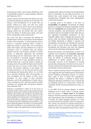 Principles Governing Ethical Development and Deployment of AI | PDF