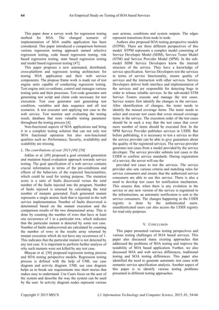 An Empirical Study on Testing of SOA based Services | PDF
