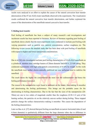 REVIEW OF BOILING TO POOL BOILING HEAT TRANSFER USING NANOFLUID | PDF