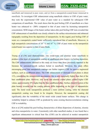 REVIEW OF BOILING TO POOL BOILING HEAT TRANSFER USING NANOFLUID | PDF