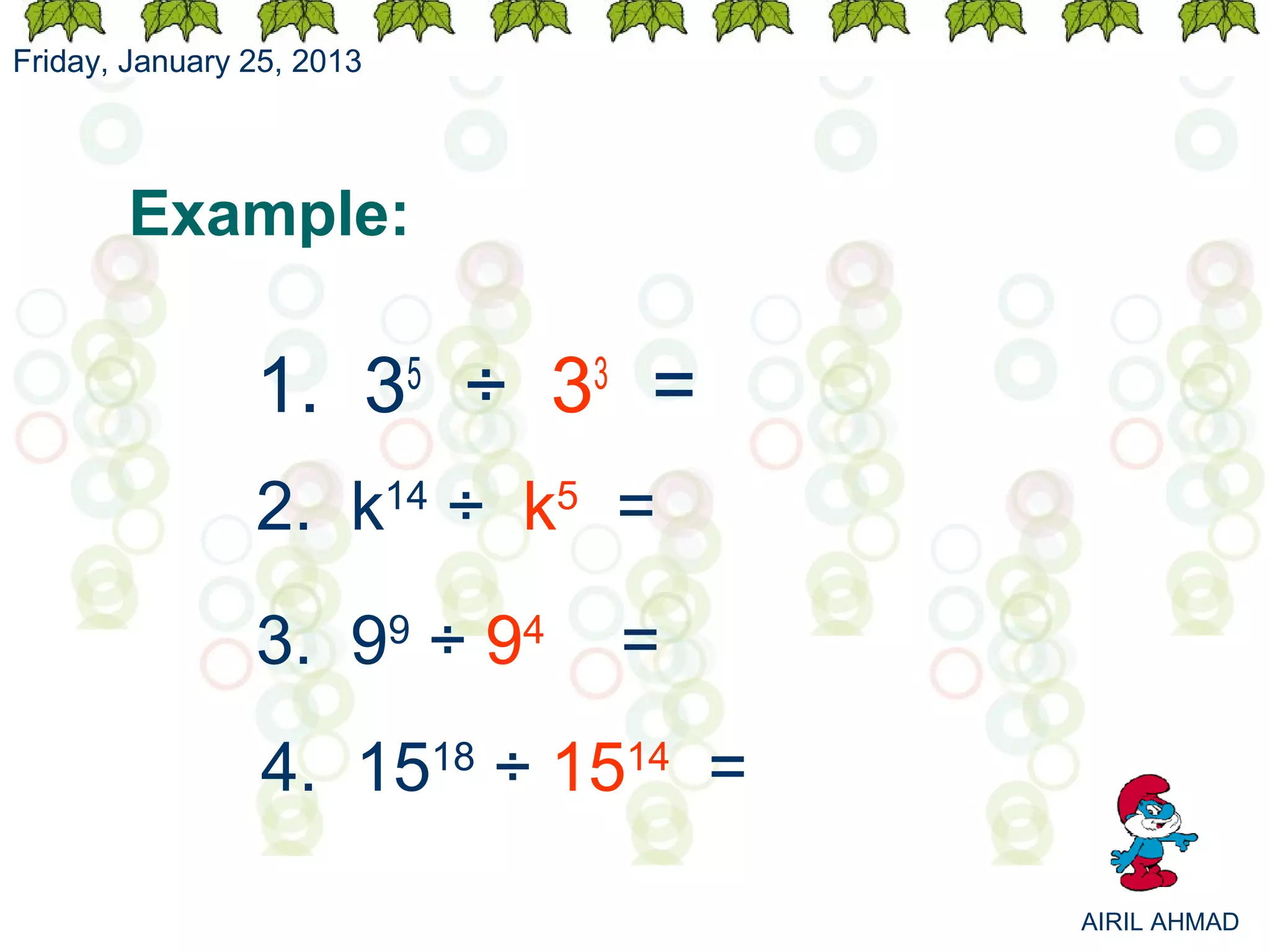 NOTE MATH FORM 3 - INDICES | PPS