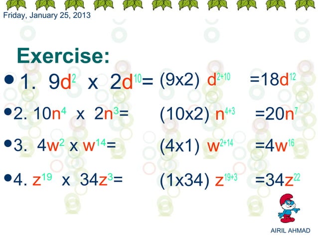 NOTE MATH FORM 3 - INDICES | PPS