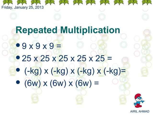 NOTE MATH FORM 3 - INDICES | PPS