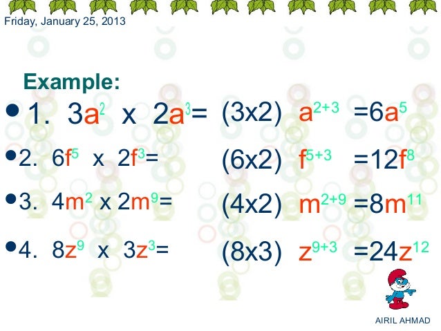 Note Math Form 3 Indices Note Math Form 3 Indices