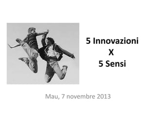 5 Innovazioni
X
5 Sensi

Mau, 7 novembre 2013

 