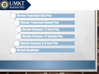 Comprehensive Numerical Integration Methods and Applications | PPTX