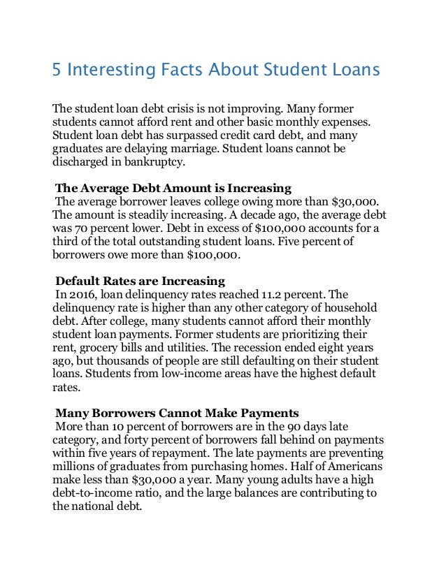 5 Interesting Facts About Student Loans The Student Loan Debt Cris Not Improving 5 Interesting Facts About Student Loans The Student Loan Debt Cris Not Improving