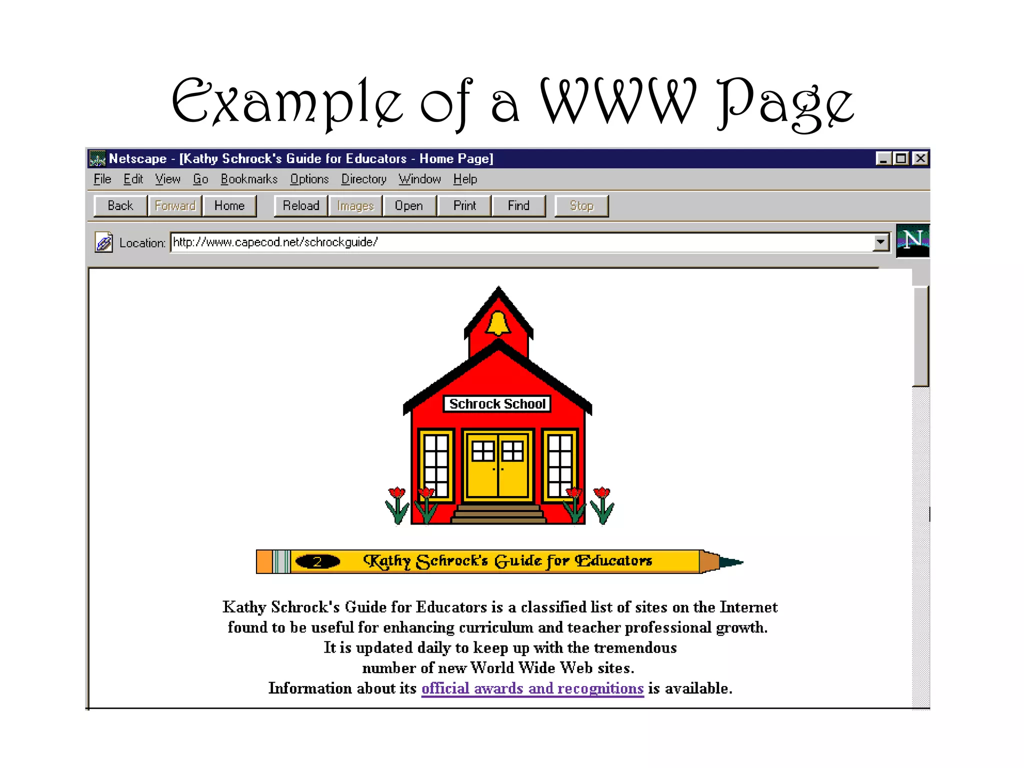 Example of a WWW Page
 