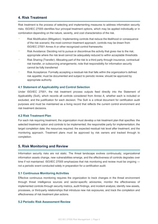 ISO IEC 27005 Risk Management Framework Explained | PDF