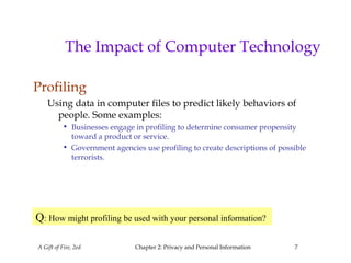 Privacy and personal information | PPT
