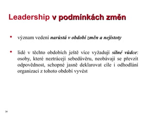 Leadership v praxi – doc. PhDr. Ing. Jan Urban, CSc.