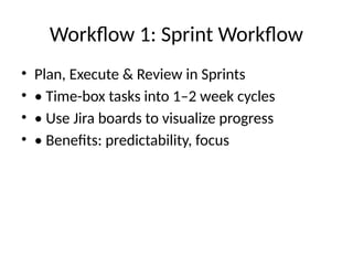 5 Jira Workflows That Save Projects From Missing Deadlines | PPTX
