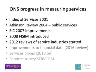 Service Index Measuring the Service Sector | PPTX