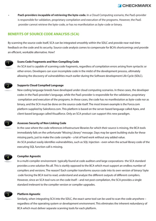 The 5 Biggest Benefits of Source Code Analysis | PDF