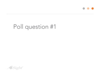 Poll question #1 
 