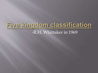 -R.H. Whittaker in 1969
 