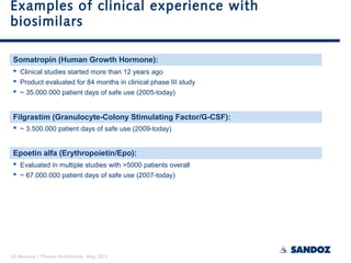 14. Dr. Thomas Kirchlechner - Sandoz Biopharmaceuticals Development | PPT