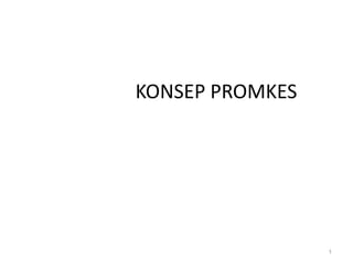 KONSEP PROMKES
1
 