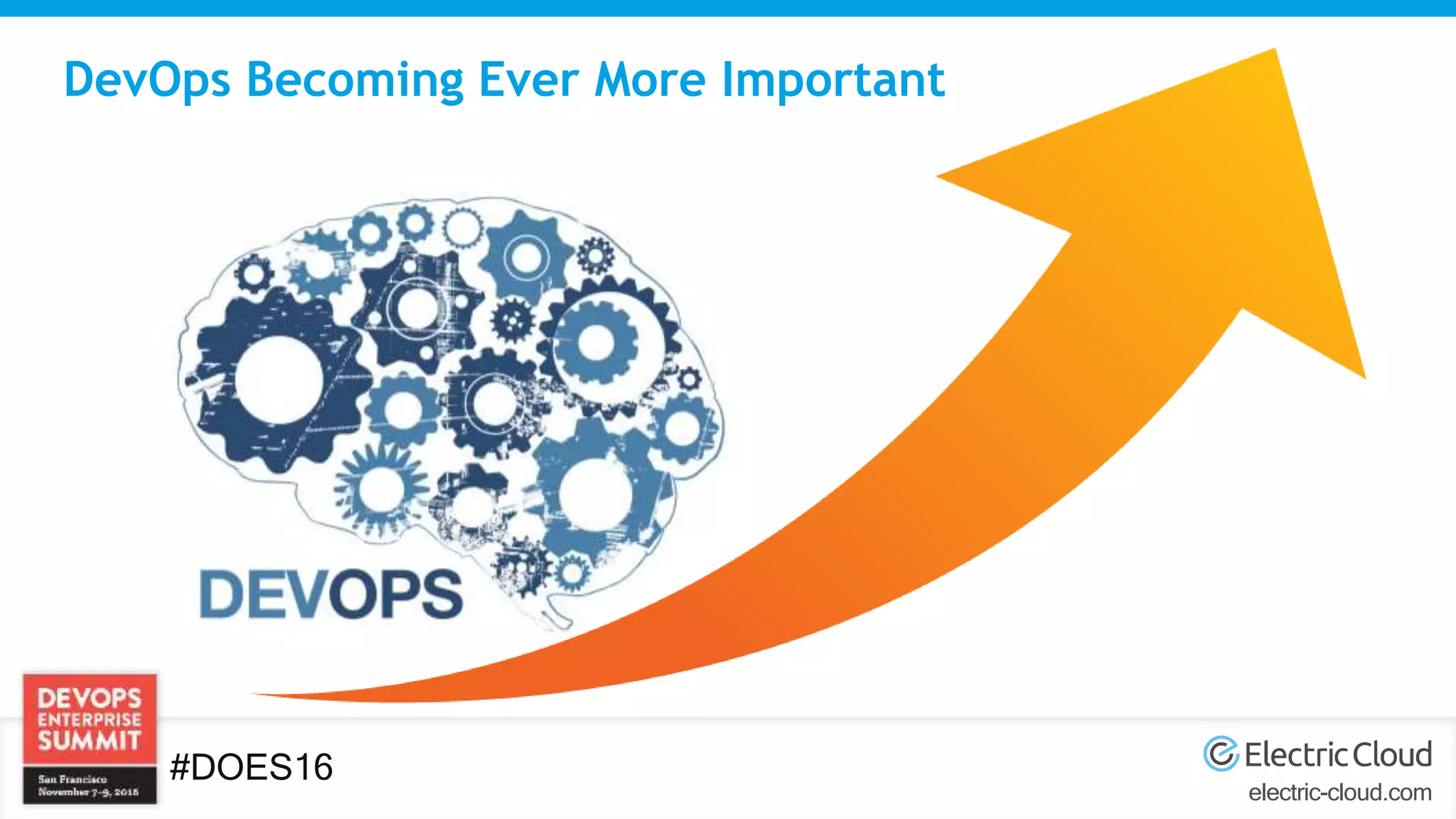 electric-cloud.com
#DOES16
DevOps Becoming Ever More Important
 