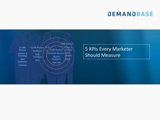 5	
  KPIs	
  Every	
  Marketer	
  
Should	
  Measure	
  
 