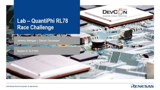 Lab -  QuantiPhi for RL78 Race challenge