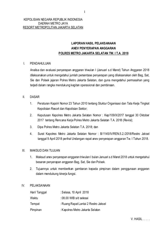 5 Laporan Anev Anggaran Tw 1