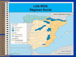 LOS RÍOS
Régimen fluvial
 