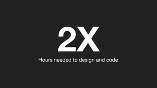 2XHours needed to design and code
 