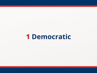 1 Democratic
 