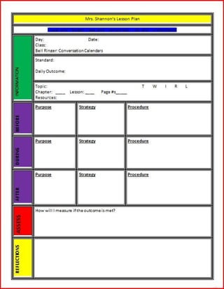 5+ lesson plan template word templates