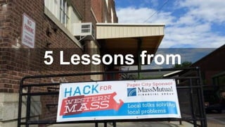 5 Lessons from
 