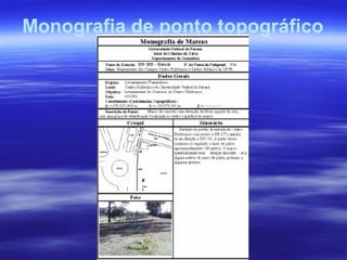 Monografia de ponto topográfico
 