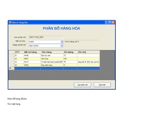Phân bổ hàng về kho

Tìm mặt hàng
 