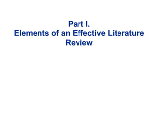 literature review: a critical analysis and synthesis of existing ...