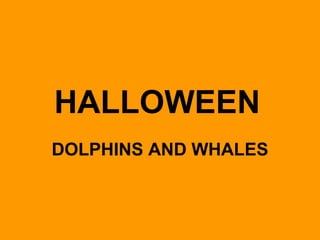 HALLOWEEN
DOLPHINS AND WHALES

 