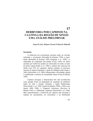 Livro Ecologia e Conservação da Caatinga